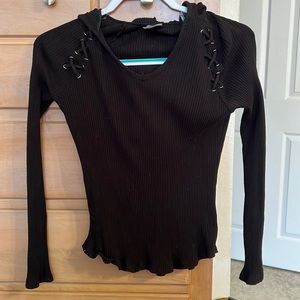 No Boundaries black hooded shirt S